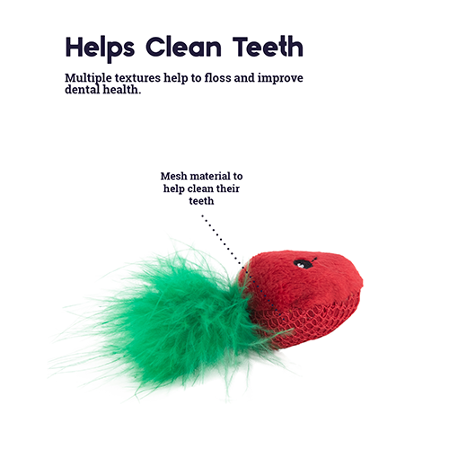 CATSTAGES® STRAW-BABIES DENTAL CATNIP CAT TOY (3 PACK)