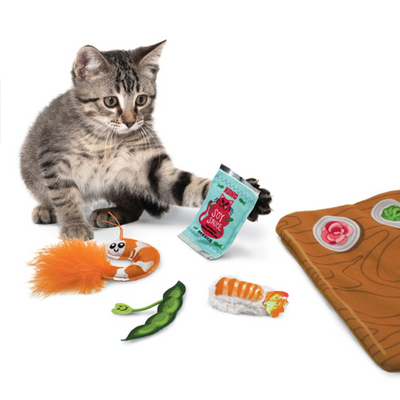 PULL-A-PARTZ SUSHI CAT TOY