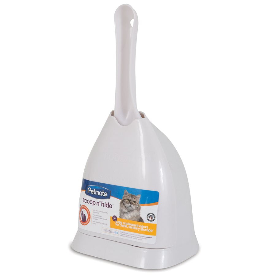 Petmate Scoop 'N Hide Litter Scoop Pearl White