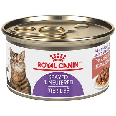 Royal Canin Feline Health Nutrition Spayed / Neutered Thin Slices in Gravy Cat 3oz