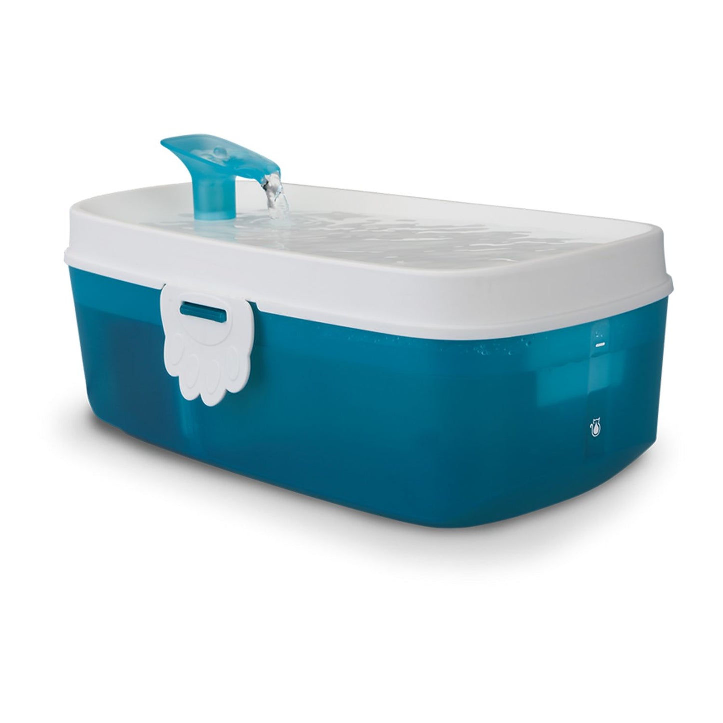 H2O Zen Drinking Fountain For Cat (2.5 Liters) White On Blue