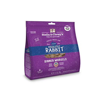 STELLA & CHEWY'S® ABSOLUTELY RABBIT FREEZE-DRIED RAW DINNER MORSELS CAT FOOD