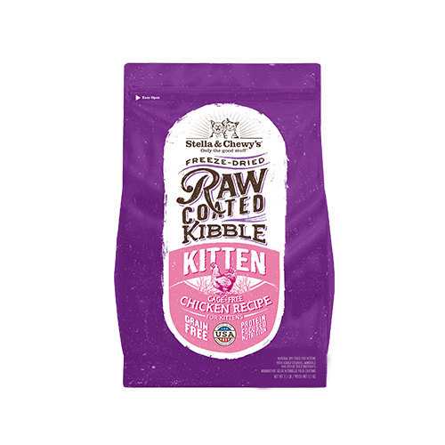 STELLA & CHEWY'S® RAW COATED KIBBLE CAGE-FREE CHICKEN RECIPE FOR KITTENS GRAIN FREE DRY KITTEN FOOD