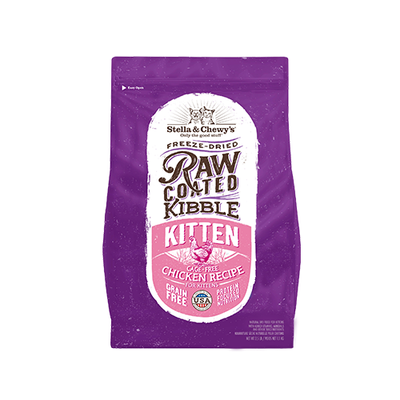 STELLA & CHEWY'S® RAW COATED KIBBLE CAGE-FREE CHICKEN RECIPE FOR KITTENS GRAIN FREE DRY KITTEN FOOD