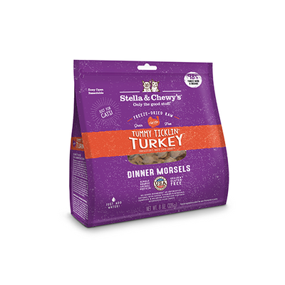 STELLA & CHEWY'S® TUMMY TICKLIN' TURKEY FREEZE-DRIED RAW DINNER MORSELS CAT FOOD