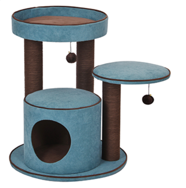 2 Level Cat Tree Pvc MEADOWS CHENILLE 2-LEVEL CAT TREE – Best Cat