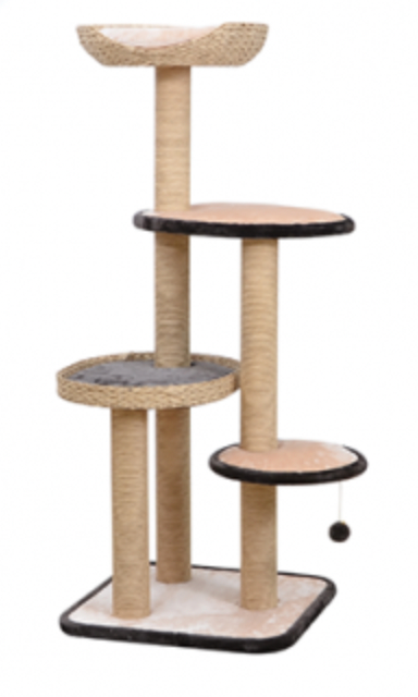 TREEHOUSE NATURAL 4-LEVEL CAT TREE