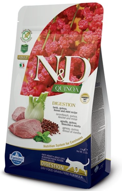 N&D Quinoa Digestion, Lamb, Quinoa, Fennel and Mint Recipe Dry Food