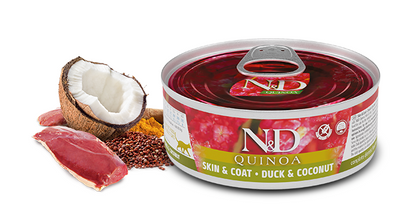 N&D Quinoa Skin and Coat, Duck and Coconut Wet Food 2.8oz