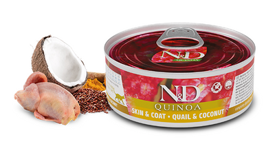 N&D Quinoa Skin and Coat, Quail and Coconut Recipe Wet Food