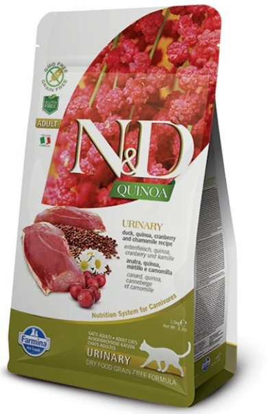 N&D Quinoa Urinary - Duck, Quinoa, Cranberry and Chamomile Recipe Dry Food