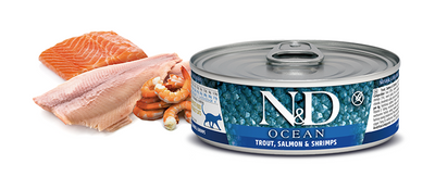 N&D Ocean - Trout, Salmon & Shrimp Recipe Wet Food