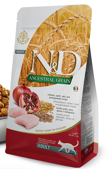 N&D Ancestral Grain - Chicken, Spelt, Oats and Pomegranate Recipe Dry Food