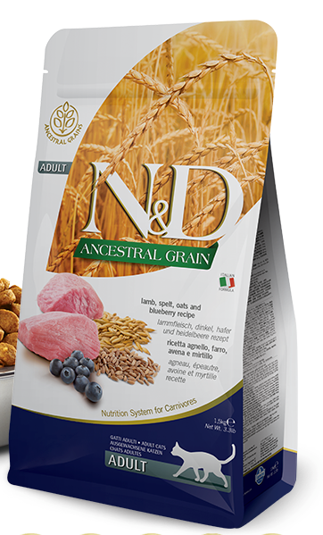 N&D Ancestral Grain - Lamb, Spelt, Oats and Blueberry Recipe Dry Food