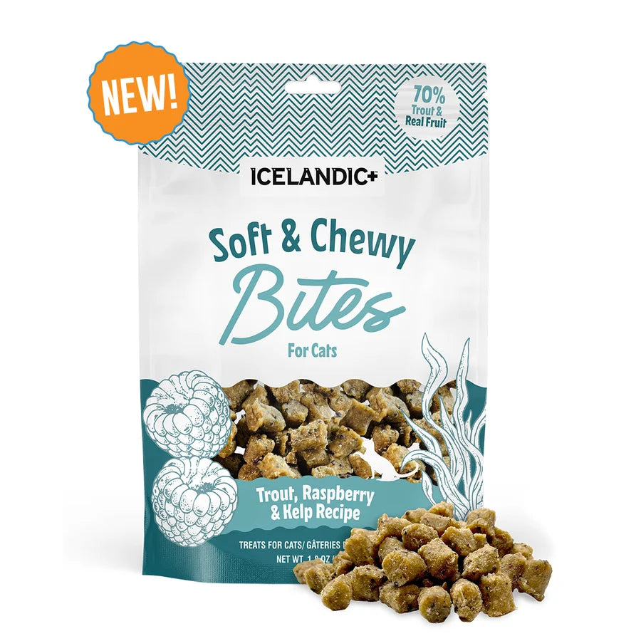 Trout & Raspberry Soft & Chewy Bites for Cats