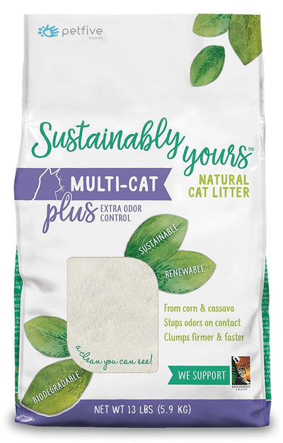 Sustainably Yours - Multi-cat PLUS Biodegradable Extra Odor Control