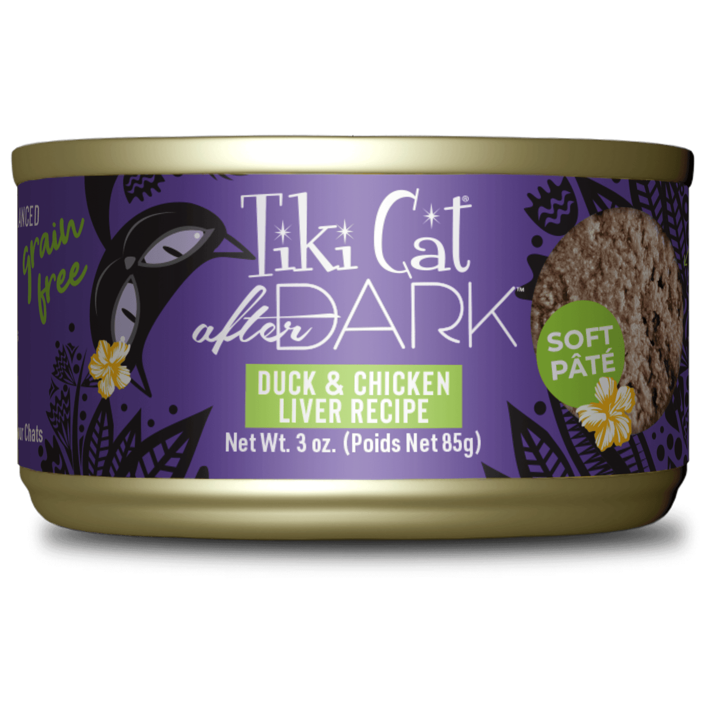 Tiki Cat® After Dark™ Soft Paté Duck & Chicken Liver Recipe, 3oz