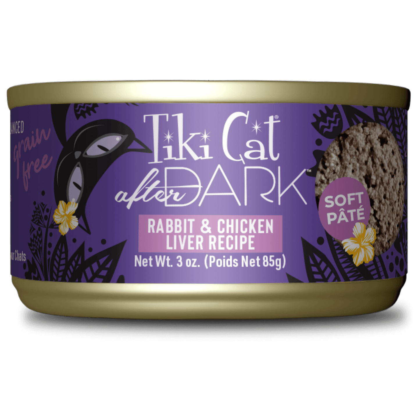 Tiki Cat® After Dark™ Soft Paté Rabbit & Chicken Liver Recipe, 3oz