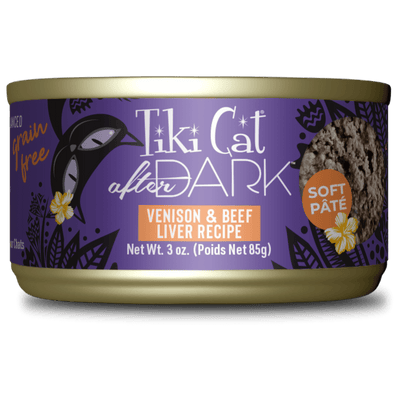 Tiki Cat® After Dark™ Soft Paté Venison & Beef Liver Recipe 3oz