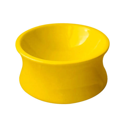 The Kurve Raised Cat Bowl with High Class Ceramic and Slime Eraser Small