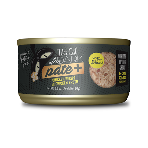 Tiki Cat® After Dark™ Pate+ Chicken Recipe in Chicken Broth