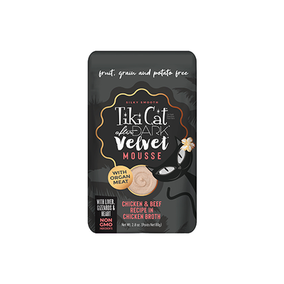 Tiki Cat® After Dark™ Velvet Mousse Chicken & Beef Recipe, 2.8oz