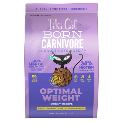 Tiki Cat® Born Carnivore™ Optimal Weight Turkey Recipe Dry Food
