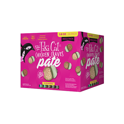 Tiki Cat® Mega Packs Chicken Craves Paté, 2.8oz (24 pack)