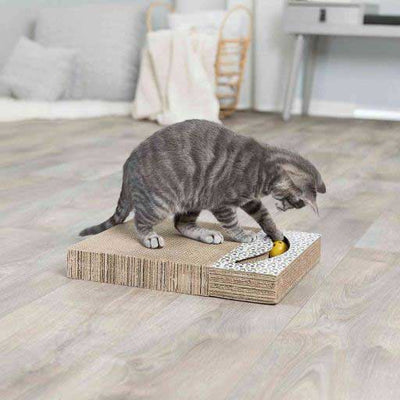 Scratching Cardboard with 2 Ball toys