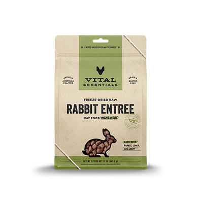 VITAL ESSENTIALS® Rabbit Freeze Dried Raw Mini Nibs