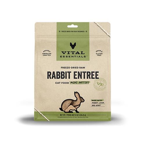 VITAL ESSENTIALS® Rabbit Freeze Dried Raw Mini-Patties