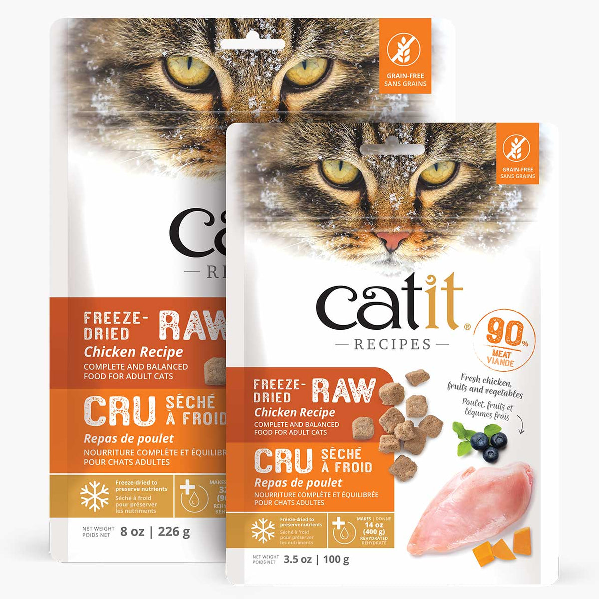 Catit Recipes Freeze-Dried Raw Cat Food - Chicken - 226 g