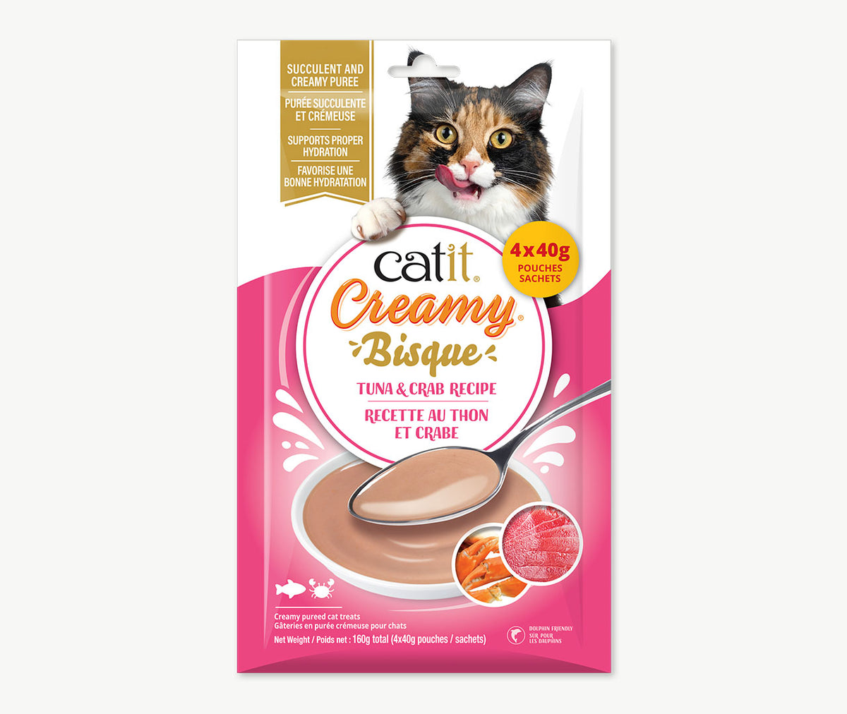 Catit Creamy Bisque Tuna & Crab Recipe - 4 pack