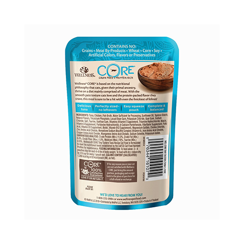 WELLNESS Core Tiny Tasters Tuna PÂTÉ Wet Cat Food 1.75 OZ