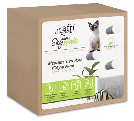 Skywalk Medium Step Post Playground 3pk 9 X 9 X 26 cm
