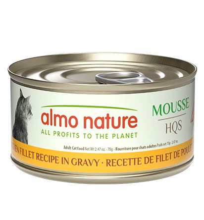 Almo Nature Mousse HQS - Chicken Fillet Recipe in Gravy, 2.47oz