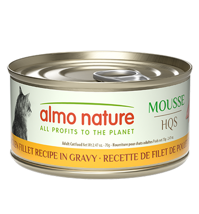 Almo Nature Mousse HQS - Chicken Fillet Recipe in Gravy, 2.47oz