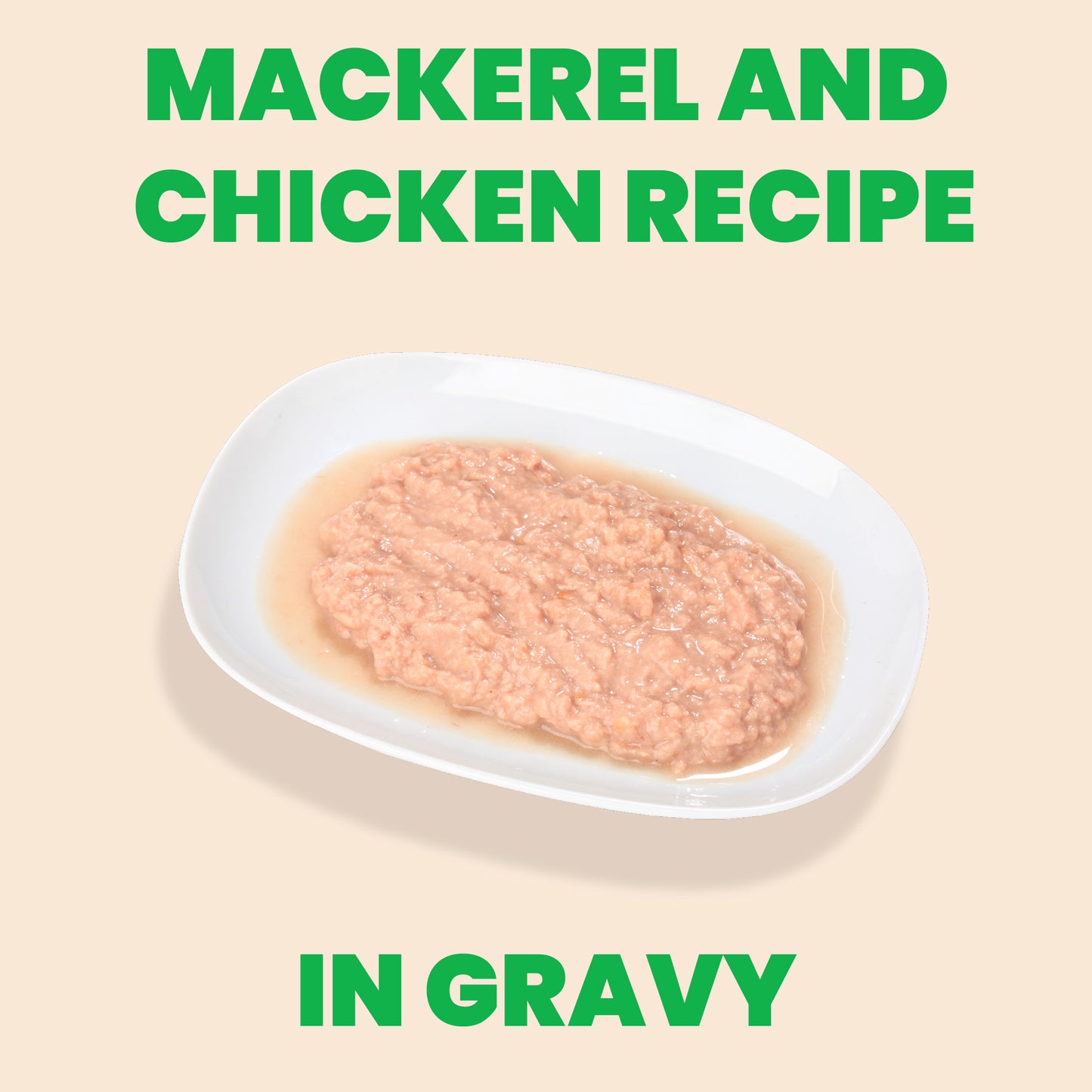 Almo Nature Mousse HQS - Mackerel and Chicken Recipe in Gravy, 2.47oz