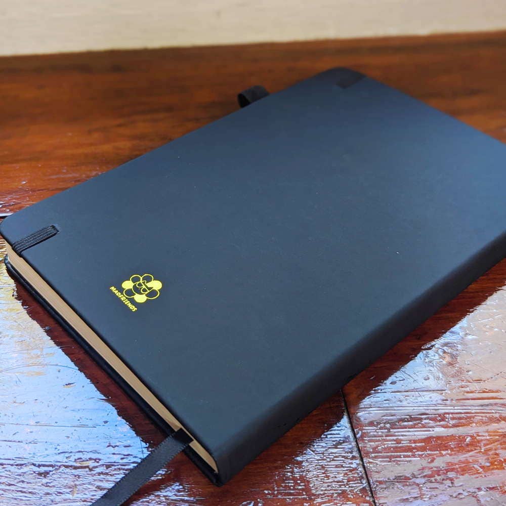 Black Cat Gold Foil Journal