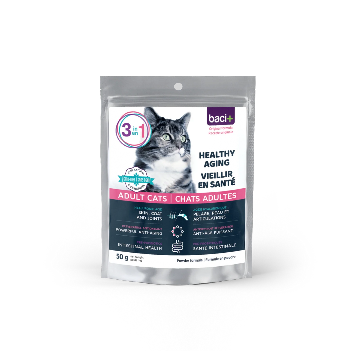 Baci+ 3-in-1 Healthy Aging for Adult Cats - 50g