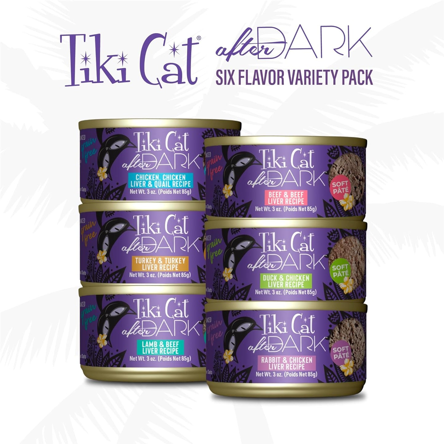 Tiki Cat® After Dark™ Soft Paté Variety Pack 3oz (12 pack)