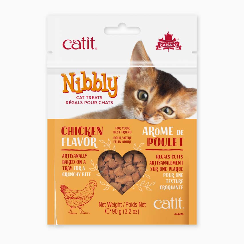 Catit Nibbly Cat Treats - Chicken Flavour - 90 g (3.2 oz)