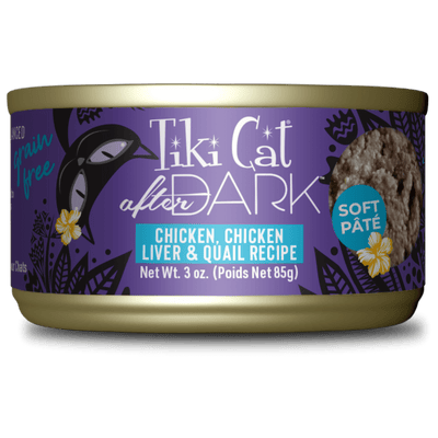 Tiki Cat® After Dark™ Soft Paté Chicken, Chicken Liver & Quail Recipe 3oz