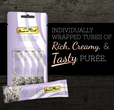 Fussie Cat Chicken with Duck Purées