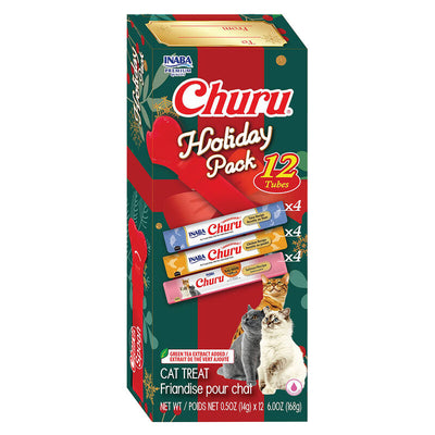 Churu Holiday Cat Treats - 12 Pack with Spoon