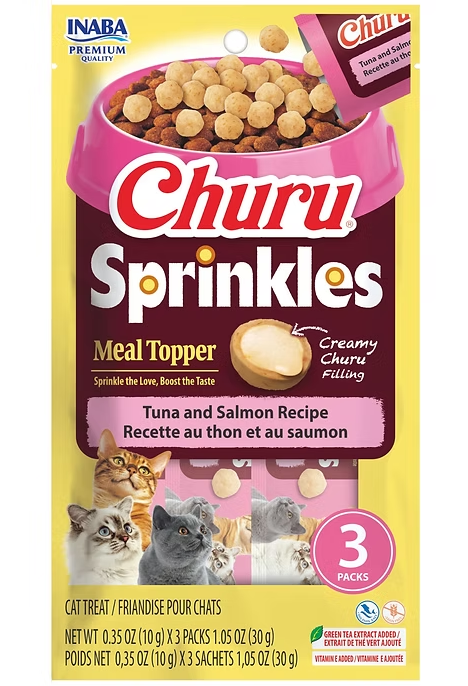 Churu Sprinkles Meal Topper Tuna and Salmon Recipe