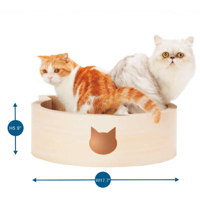 Cat-headed Scratcher Bed Large (Birch)