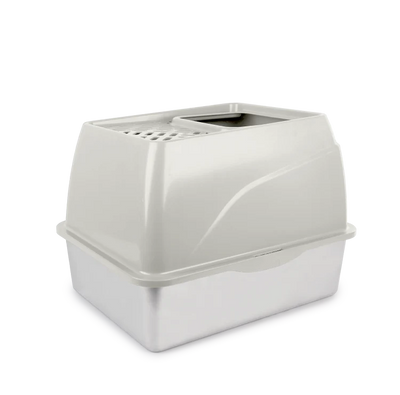 Go Fresh Stainless Steel No Mess Litter Box 53 X 40.6 X 39 cm
