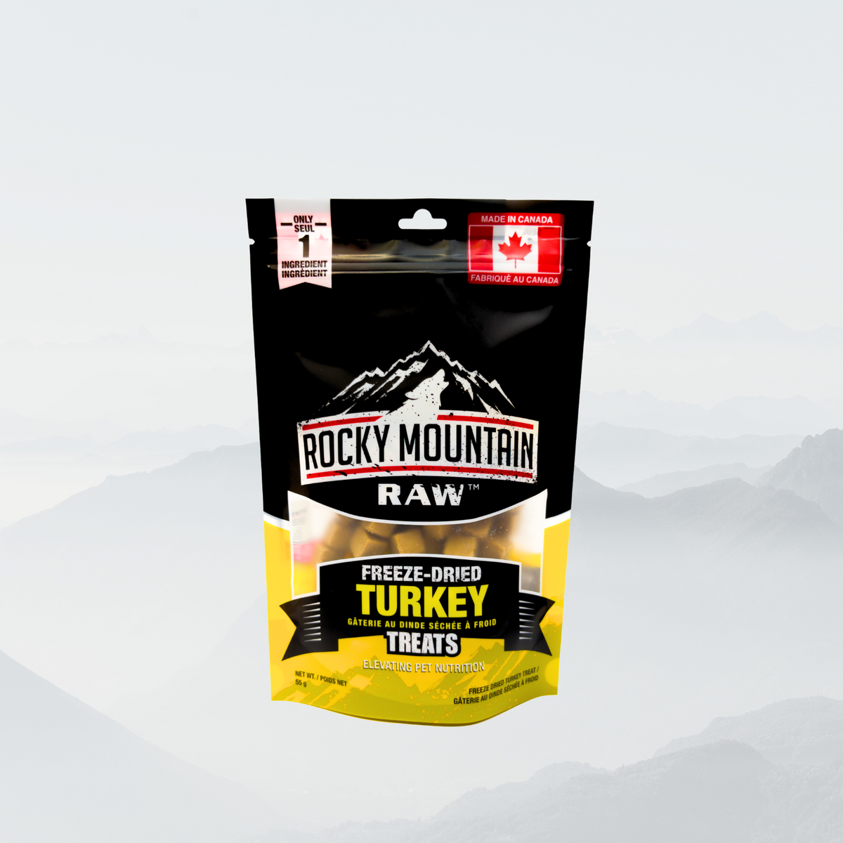 Rocky Mountain Raw Freeze-Dried Turkey Treats 55g bag