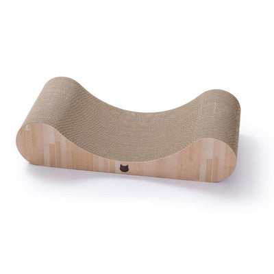 Premium Comfort Curved Cat Lounger (Oak)